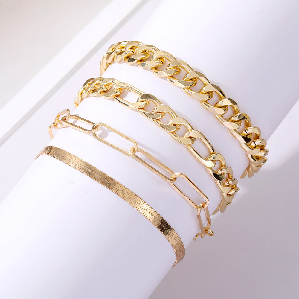 Gold Bracelet Set
