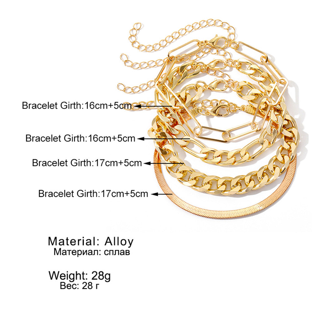 Gold Bracelet Set