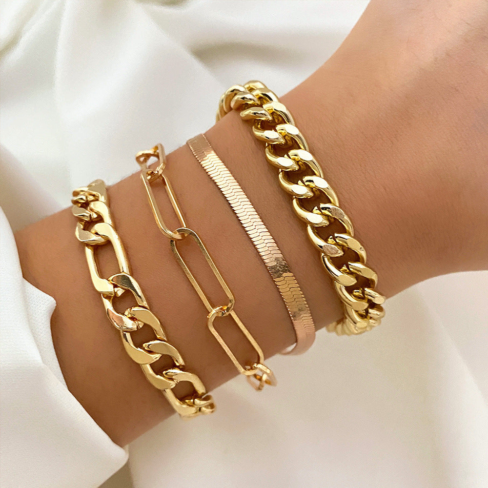 Gold Bracelet Set