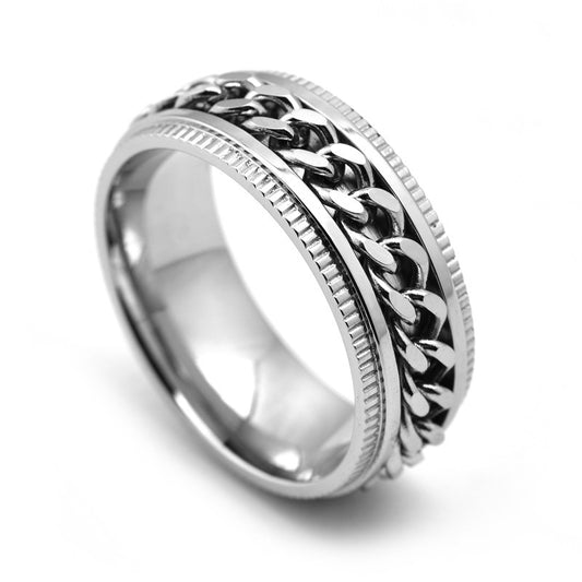 Stainless Steel Fidget Rings